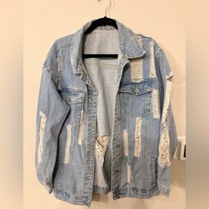 Distressed Denim Jacket